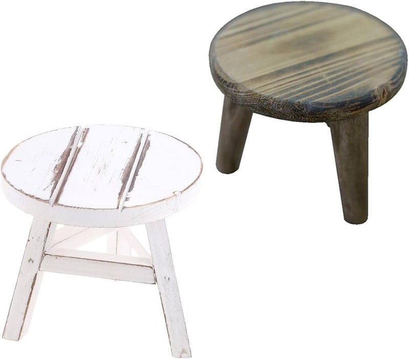 White Newborn Photography Props Stool For Bath Grooming And Photoshoot - Image 2